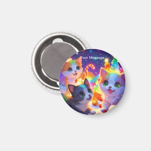 Aimant Lumière de Noël enchantée (Recto/Verso)