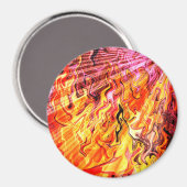 Aimant Lumière du soleil à travers les flammes...... (Recto/Verso)
