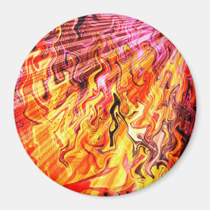 Aimant Lumière du soleil à travers les flammes......