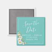 Aimant Lumière Turquoise & Faiseries Enregistrer Le Jour  (Recto/Verso)