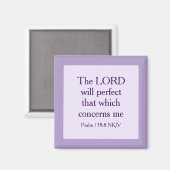Aimant Lumière Violet foi chrétienne Bible Verse Écriture (Recto/Verso)