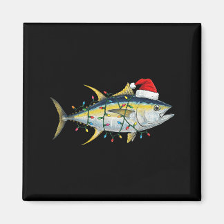 Aimant Lumières de Noël Poisson Thon Festif Drôle Xmas