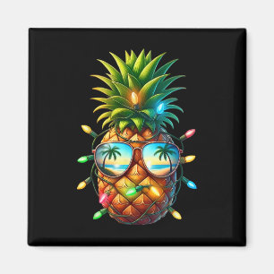 Aimant Lumières de Noël Tropical Pineapple Sungl Xmas En