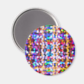 Aimant Lumières floues colorées (Recto/Verso)