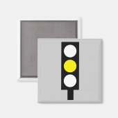 Aimant lumineux jaune (Recto/Verso)