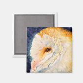 Aimant Luna - Chouette à la grange (Recto/Verso)