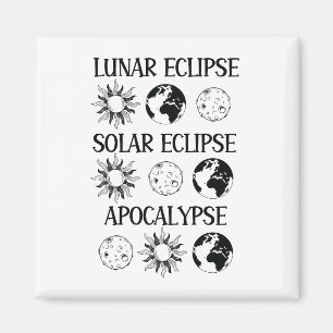 Aimant Lunaire Eclipse Solaire Eclipse Apocalypse Espace