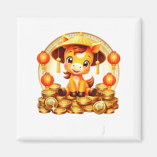 Aimant Lunar New Year 2026 Chinese New Year Decorations  (Devant)