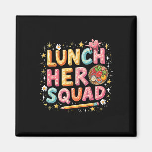 Aimant Lunch Lady Squad Lunch Hero Squad Préparatifs Reto