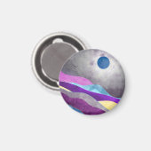 Aimant Lune bleue (Recto/Verso)