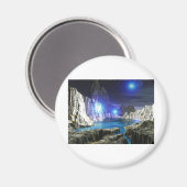 Aimant Lune bleue 3D (Recto/Verso)