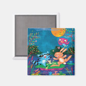 Aimant Lune d'automne (Recto/Verso)
