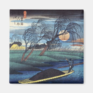 Aimant Lune d'automne chez Seba, Hiroshige
