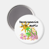 Aimant Lune de miel à Saint-Martin (Recto/Verso)