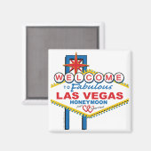 Aimant Lune de miel de Las Vegas (Recto/Verso)