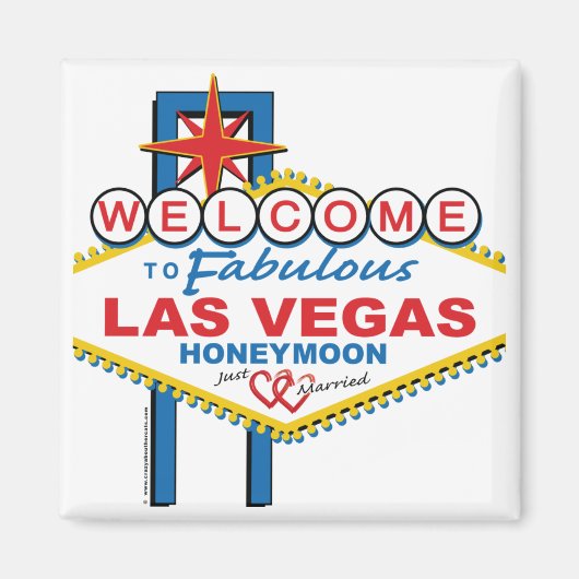 Aimant Lune de miel de Las Vegas (Devant)