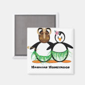 Aimant Lune de miel hawaïenne (Recto/Verso)