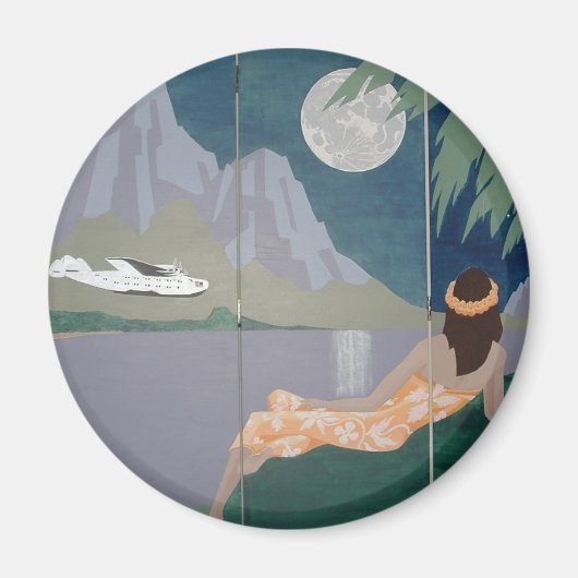 Aimant LUNE DE SÉRÉNITÉ (rond) (Devant)