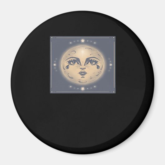 Aimant Lune de Whimsigoth vintage (Devant)