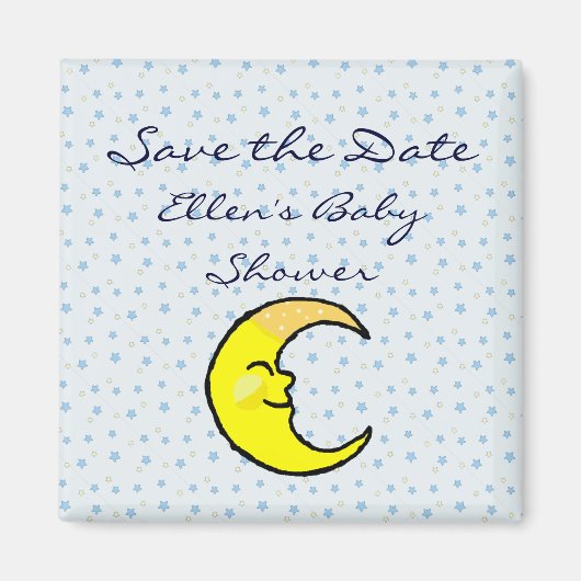 Aimant Lune et étoiles (Devant)