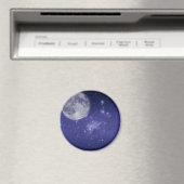 Aimant Lune et étoiles brillantes (In Situ (Lave-vaisselle))