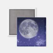 Aimant Lune et étoiles brillantes (Recto/Verso)