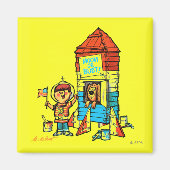 Aimant Lune ou Buste ! (Devant)