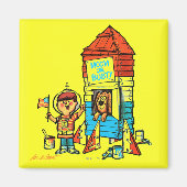 Aimant Lune ou Buste ! (Devant)