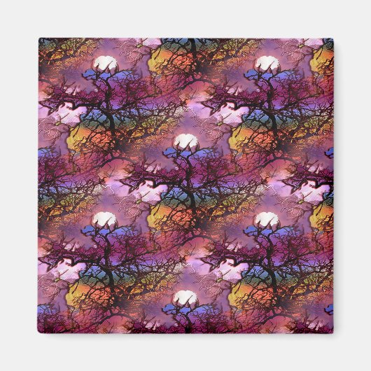 Aimant Lunes dans les arbres.... (Devant)