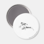 Aimant Lunettes de lanterne verte vers le bas (Recto/Verso)