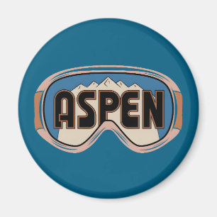 Aimant Lunettes de ski Aspen Snowmass Colorado cadeaux de