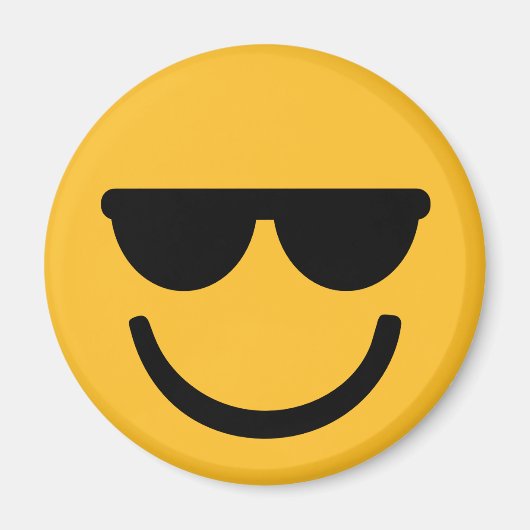 Aimant Lunettes de soleil cool (Devant)