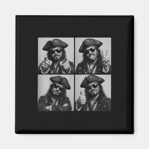 Aimant lunettes de soleil de pirate drôles création photo
