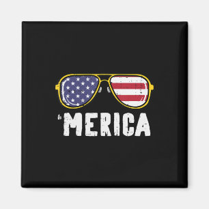 Aimant Lunettes de soleil drapeau américain Merica Memori
