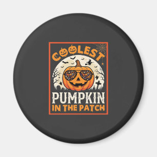 Aimant Lunettes de soleil Halloween Citrouille la plus co