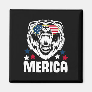 Aimant Lunettes de soleil Merica 4 juillet Drapeau améric