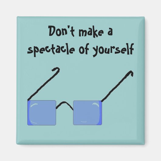 Aimant Lunettes funky (Devant)