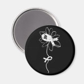 Aimant Lung Awareness Pearl Ribbon (Recto/Verso)