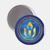 Aimant L'Universalisme Unitarien chalice dans une nuit ti (Recto/Verso)