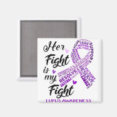 Aimant Lupus Awareness Her Fight is my Fight (Recto/Verso)