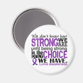 Aimant Lupus : Nous sommes forts (Recto/Verso)