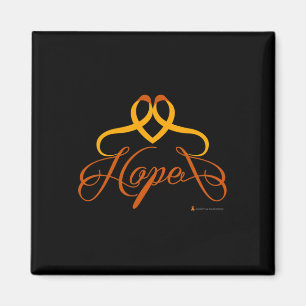 Aimant Lutémie sans cancer Penser Orange Hope W