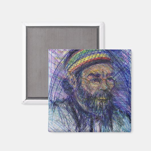 Aimant Luther Hampton Self Portrait (Recto/Verso)