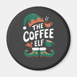 Aimant Lutin de café Noël drôle de caféine Amoureux de No