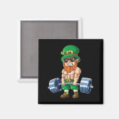 Aimant Lutin de la Saint-Patrick musculation (Recto/Verso)
