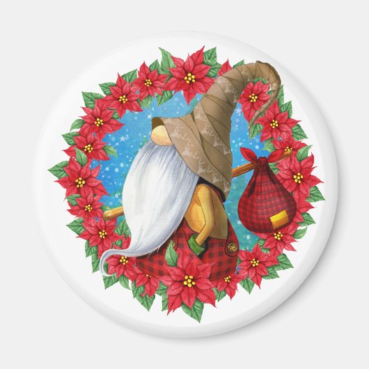 Aimant Lutin de Noël nordique (Devant)