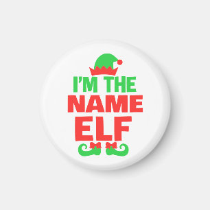 Aimant Lutin de Noël personnalisé