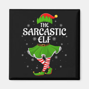 Aimant Lutin sarcastique Noël Famille Filles Femmes Lutin