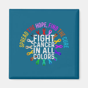 Aimant Lutte contre le cancer de toutes les couleurs Desi