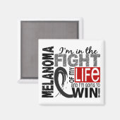 Aimant Lutte Contre Mon Mélanome De Vie (Recto/Verso)